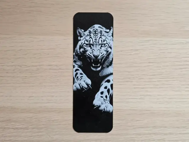 HueForge model: Tiger White 2 Bookmark by Atrus Design