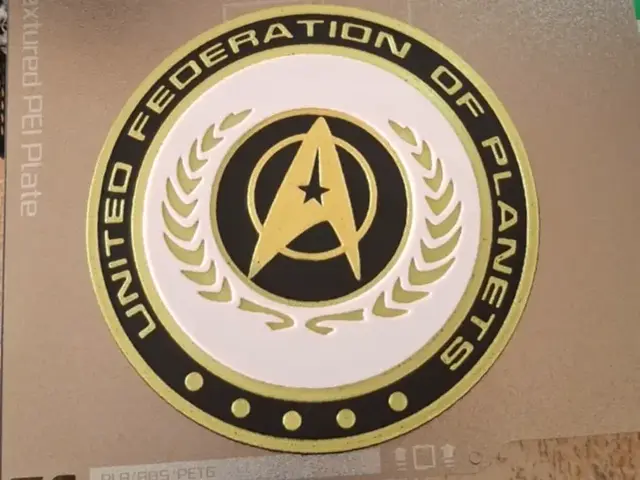 HueForge model: Star Trek - United federation of planets logo by 3dGlow
