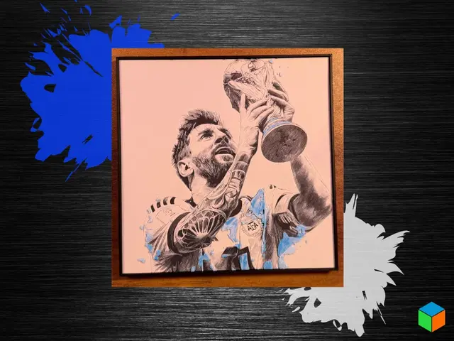 HueForge model: Lionel Messi & The World Cup — HueForge Wall Art by 3D Prints By Vic