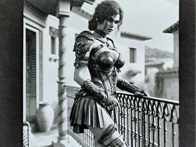 HueForge model: Warrioress VI. HueForge by fD.667