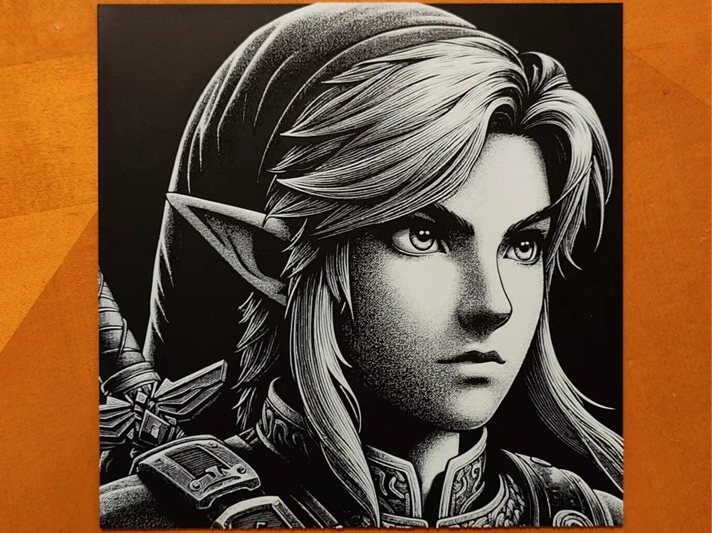 Link - Zelda - Hueforge by Sarge HueForge model: Link - Zelda - Hueforge by Sarge
