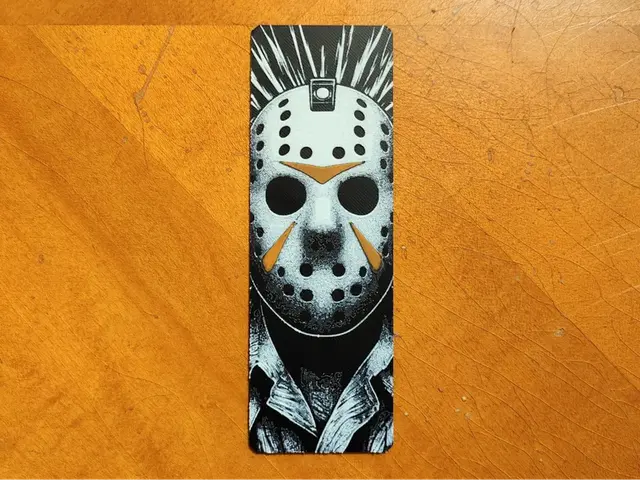 HueForge model: Jason Voorhees Bookmark - Friday the 13th by Sarge