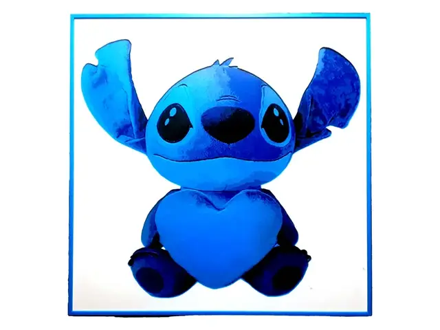 HueForge model: Stitch Disney Hueforge Lilo Heart Cute Blue Plush by Elsie Moonshadow