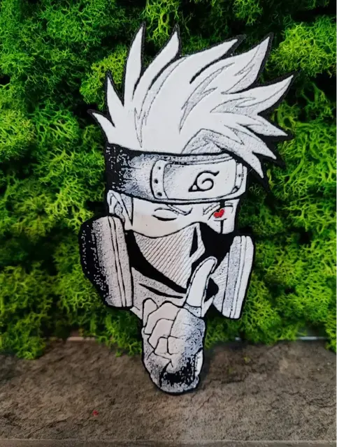 HueForge model: Kakashi fridge magnet by Garuda3D