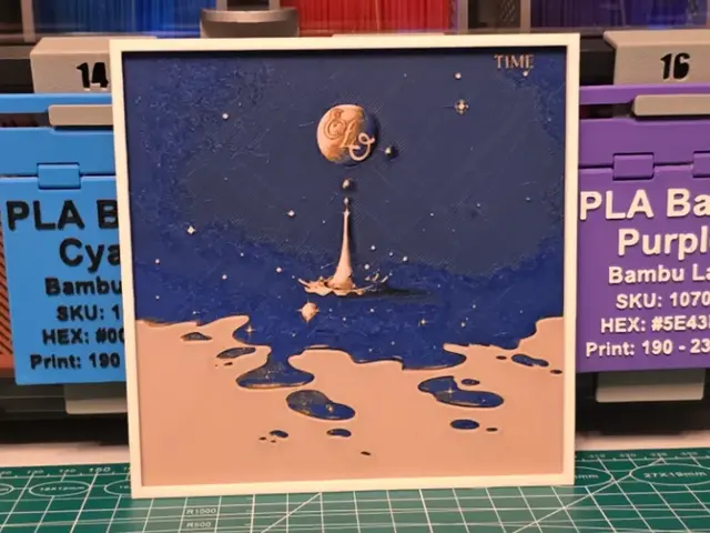 HueForge model: Electric Light Orchestra "Time" Album - Hueforge by Lumpy3D