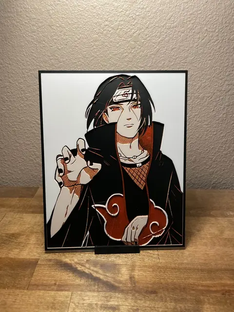HueForge model: Updated Itachi by Cloudy Nostalgia
