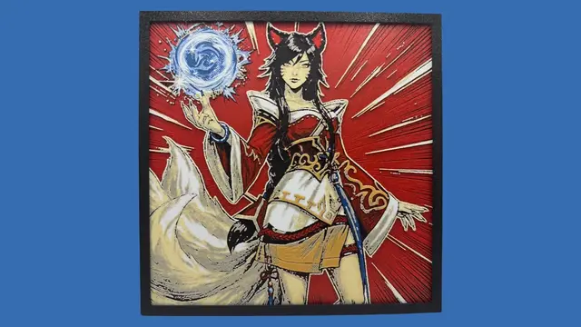 HueForge model: Ahri - League of Legends Hueforge by Canadian Gamer