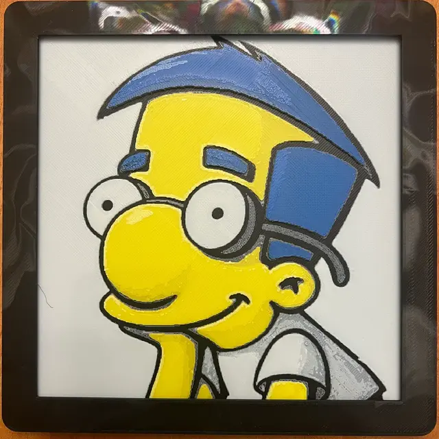 HueForge model: Milhouse by JustBe 3D Printing