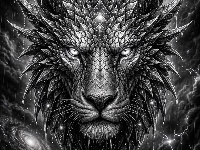 Mythological Lion by Hueforge Maker HueForge model: Mythological Lion by Hueforge Maker