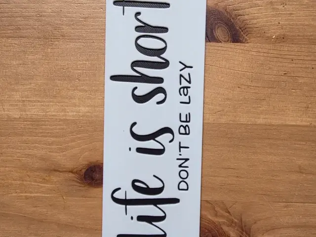 HueForge model: Life Is Short Bookmark by Morganja