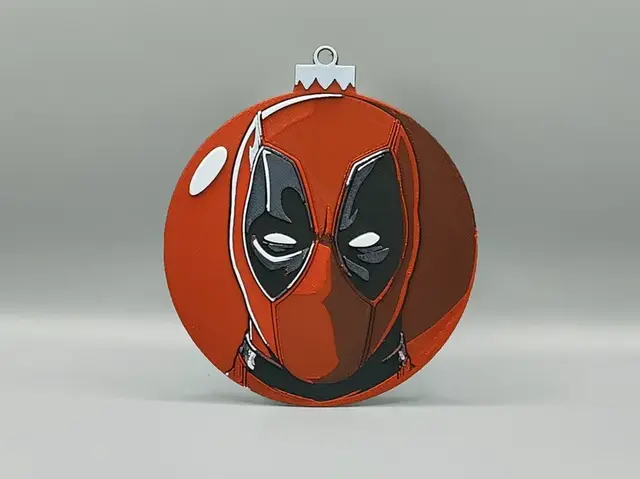 HueForge model: Deadpool Christmas Tree Ornament Decoration by Sarge