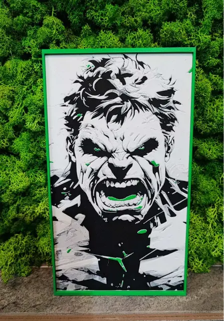 HueForge model: The Hulk by Garuda3D