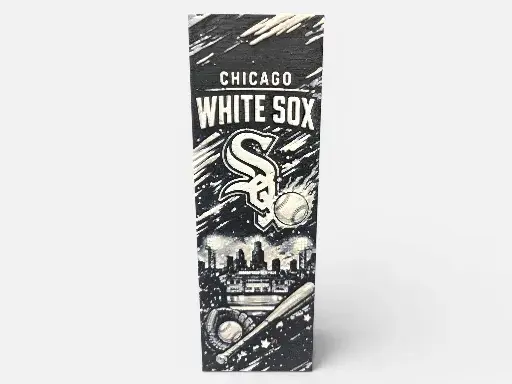HueForge model: Chicago White Sox 50mm by 150mm Bookmark by MythicHue's