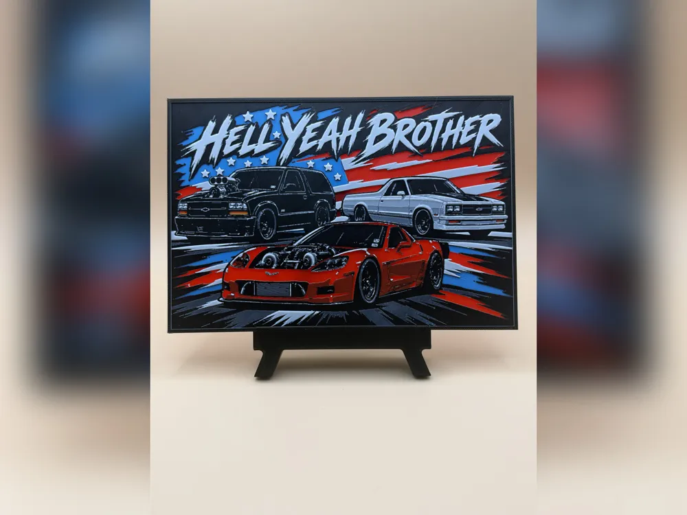 Cleetus McFarland Hell Yeah Brother HueForge Print by Thadius HueForge model: Cleetus McFarland Hell Yeah Brother HueForge Print by Thadius