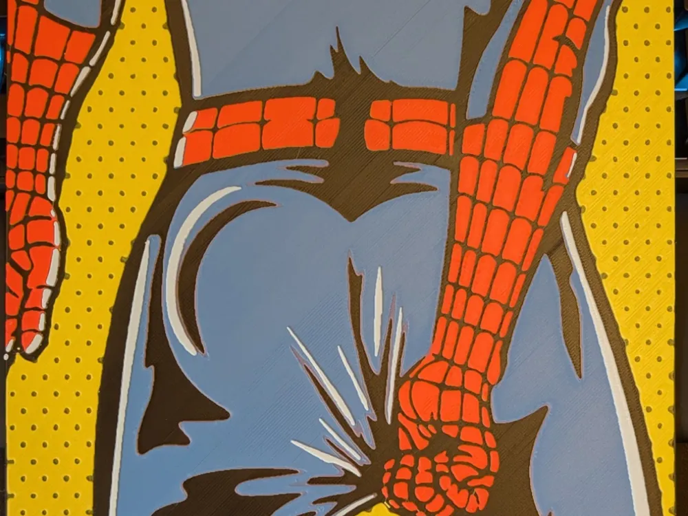 Spiderman Wedgy Hueforge by S0und_Lab HueForge model: Spiderman Wedgy Hueforge by S0und_Lab