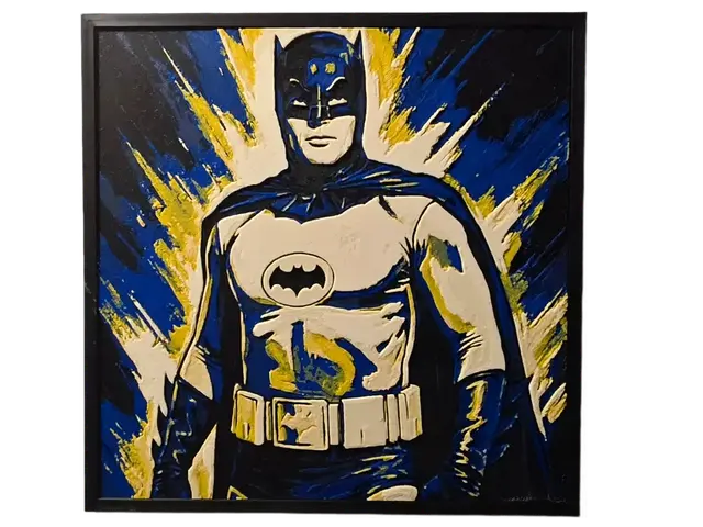 HueForge model: Adam West the Classic Batman - HueForge (200x200) by Side Quest Hues
