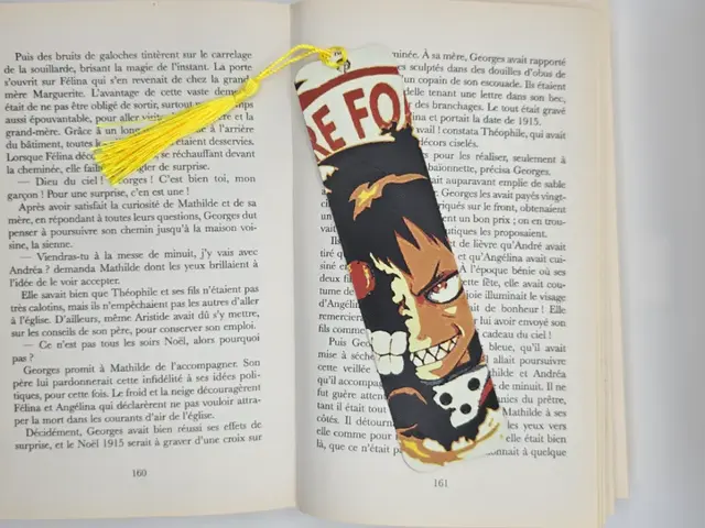 HueForge model: Bookmark Shinra Fire Force by Kactus Fpv