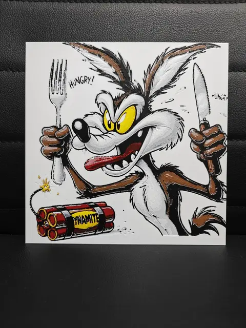 HueForge model: Wile E. Coyote by TheHueforgeLady