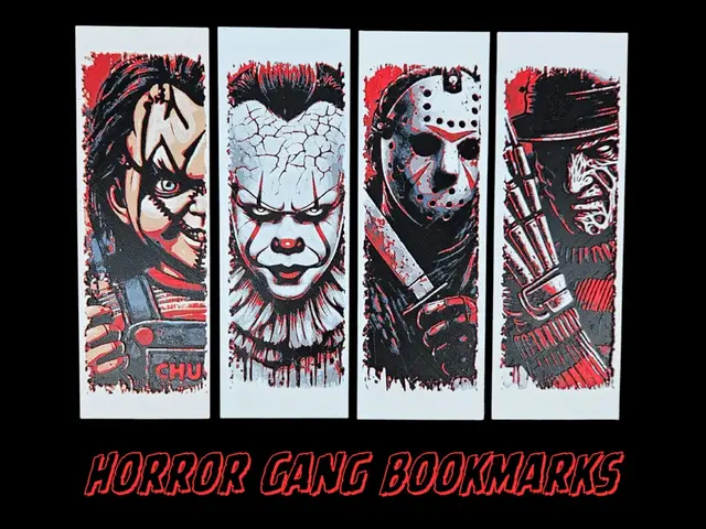 HueForge model: Horror Gang Bookmarks by BusyKikiBee
