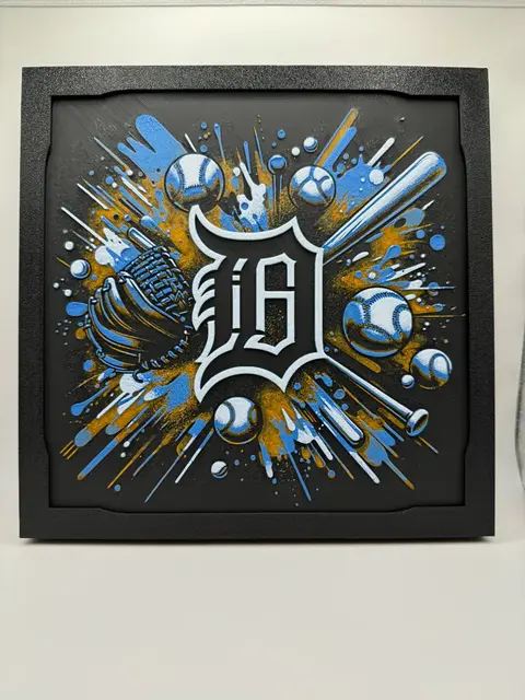 HueForge model: Detroit Tigers - MLB Hueforge by Canadian Gamer