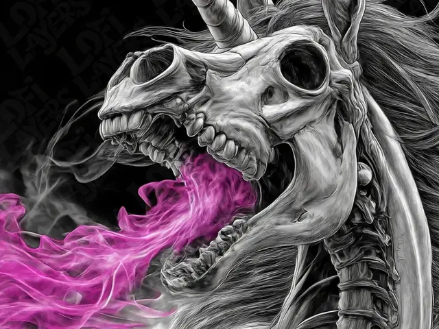 HueForge model: Skellington Unicorn Hueforge by LoFi Layers