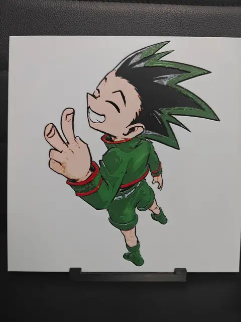 HueForge model: Gon Freecss Hunter x Hunter by TheHueforgeLady