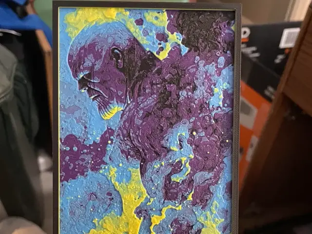 HueForge model: Thanos on Fire Hueforge by Advancedtechworldwide