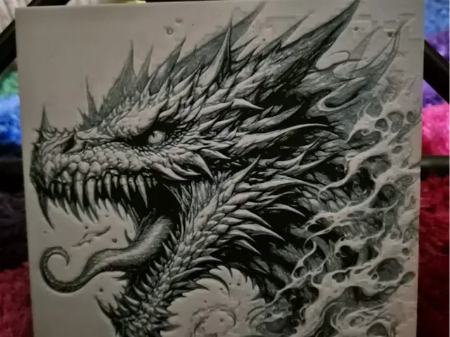 HueForge model: The dragon hueforge by Buntsta