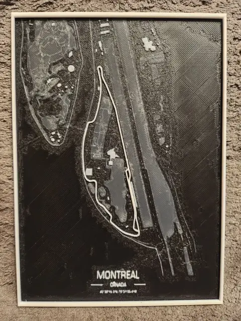 HueForge model: Circuit Gilles Villeneuve – Montreal Formula 1 – HueForge by keko