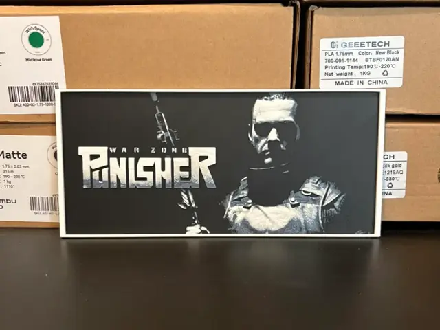 HueForge model: Punisher War Zone Hueforge by Estiv