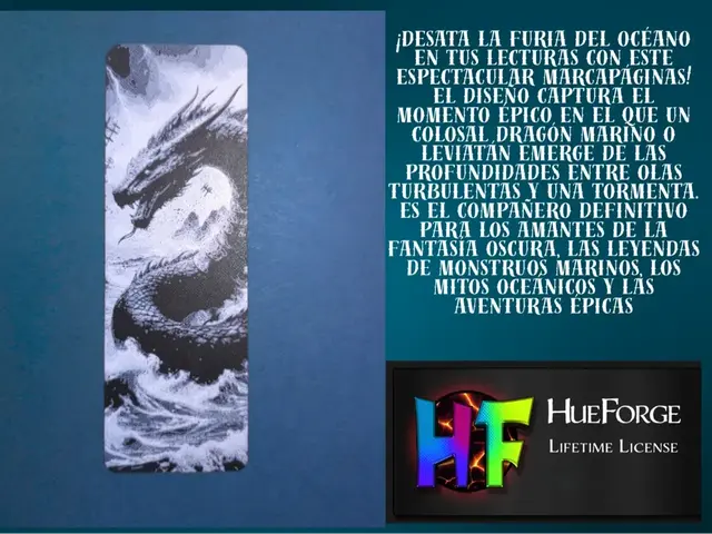 HueForge model: Bookmark Sea Dragon  (Leviatán) v2 by FYTY112