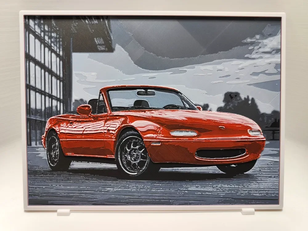 Mazda MX-5 Miata - Hueforge by BeaN HueForge model: Mazda MX-5 Miata - Hueforge by BeaN