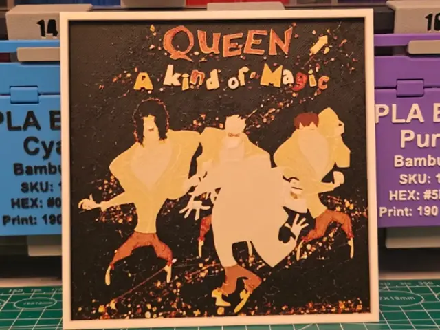 HueForge model: Queen "A Kind of Magic" Album - Hueforge Art by Lumpy3D