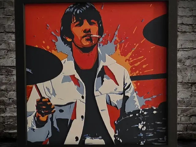 HueForge model: Ringo Starr - Pop Art by Side Quest Hues