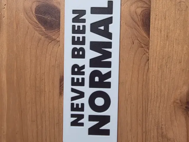 HueForge model: NEVER BEEN NORMAL Bookmark by Morganja