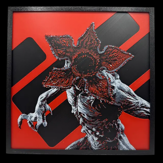 HueForge model: Demogorgon - Stranger Things Hueforge by Canadian Gamer