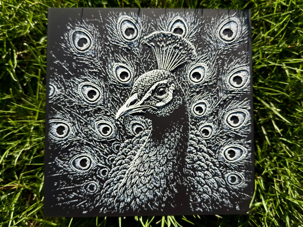Peacock Wildlife Series by novy HueForge model: Peacock Wildlife Series by novy