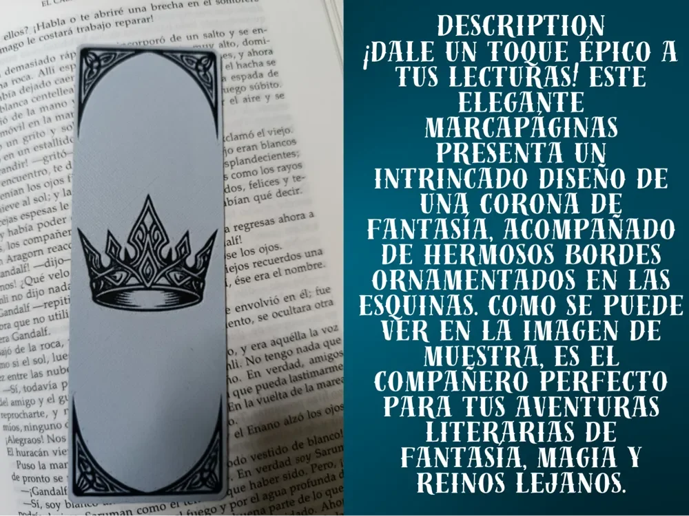 Epic Crown Bookmark by FYTY112 HueForge model: Epic Crown Bookmark by FYTY112