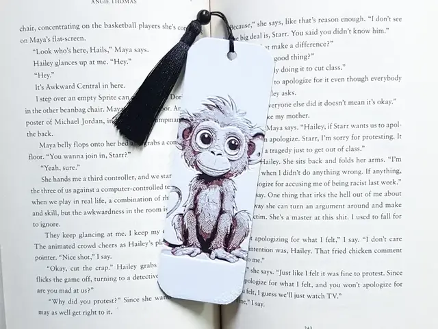 HueForge model: Bookmark, Monkey, Hueforge by Dame Jo