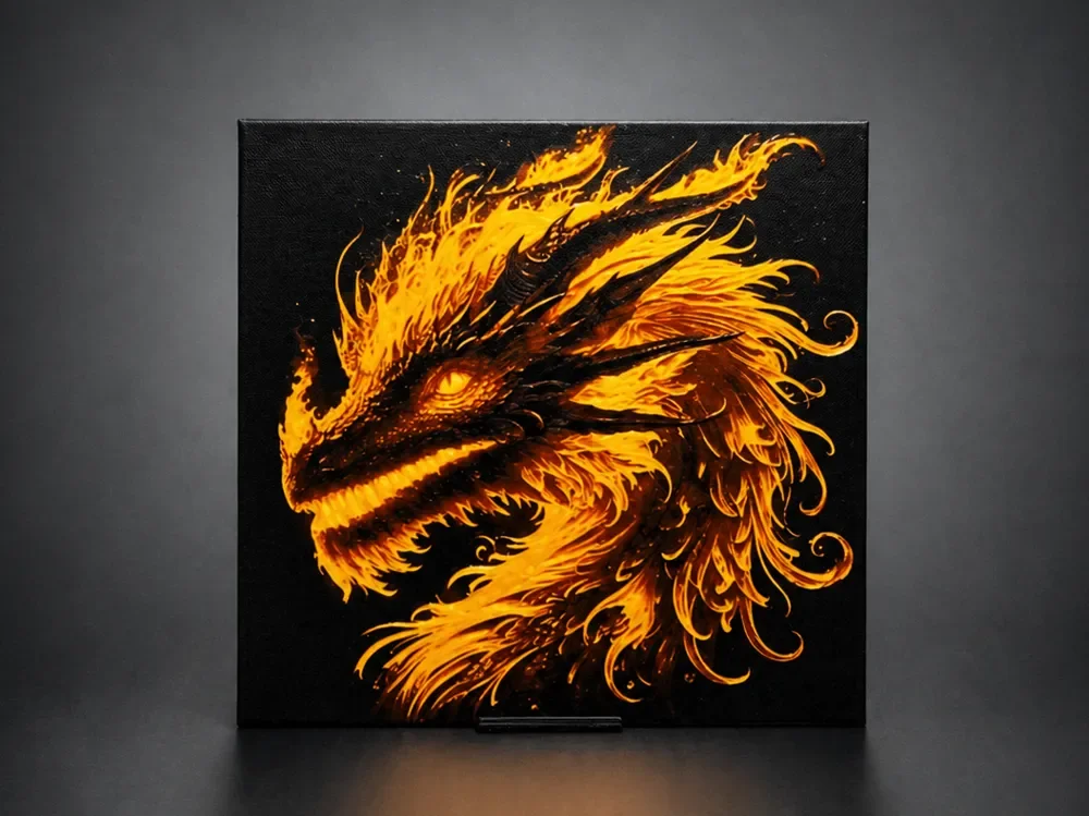Blazing Dragon - The Spirit of Fire by Aleksandr HueForge model: Blazing Dragon - The Spirit of Fire by Aleksandr