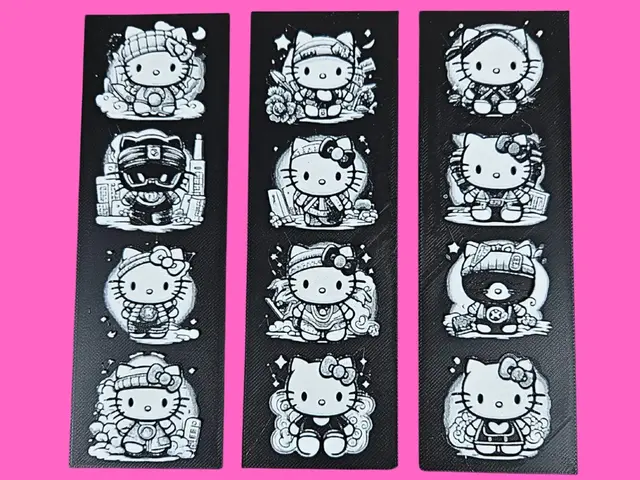 HueForge model: Hello Kitty Bookmarks by BusyKikiBee