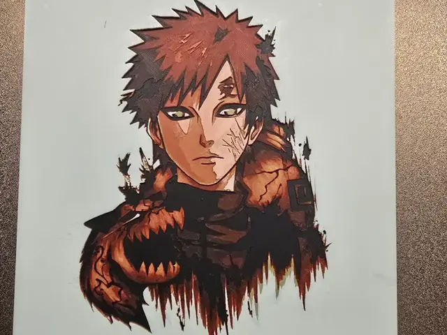 HueForge model: Naruto -Gahara by 3D-Mentiel
