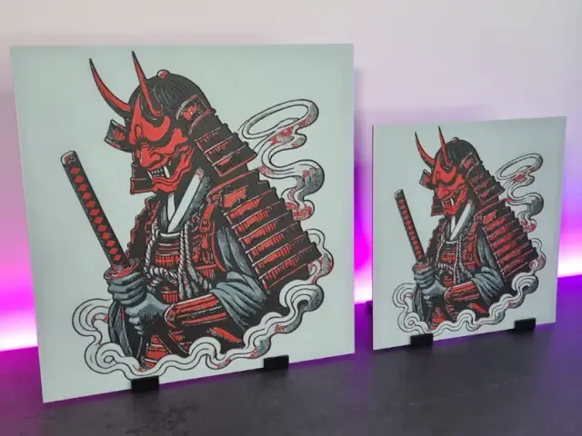 Samurai Red Demon - Hueforge