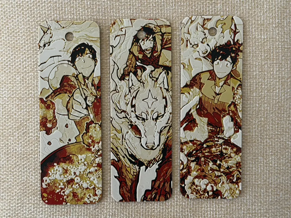 Campfire Cooking in Another World - Bookmarks by ZorPrime7 HueForge model: Campfire Cooking in Another World - Bookmarks by ZorPrime7