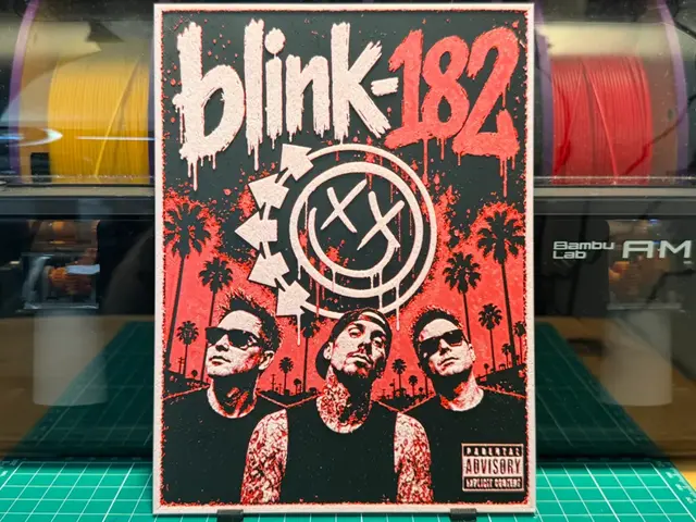 HueForge model: Blink 182 Poster by liv_3d