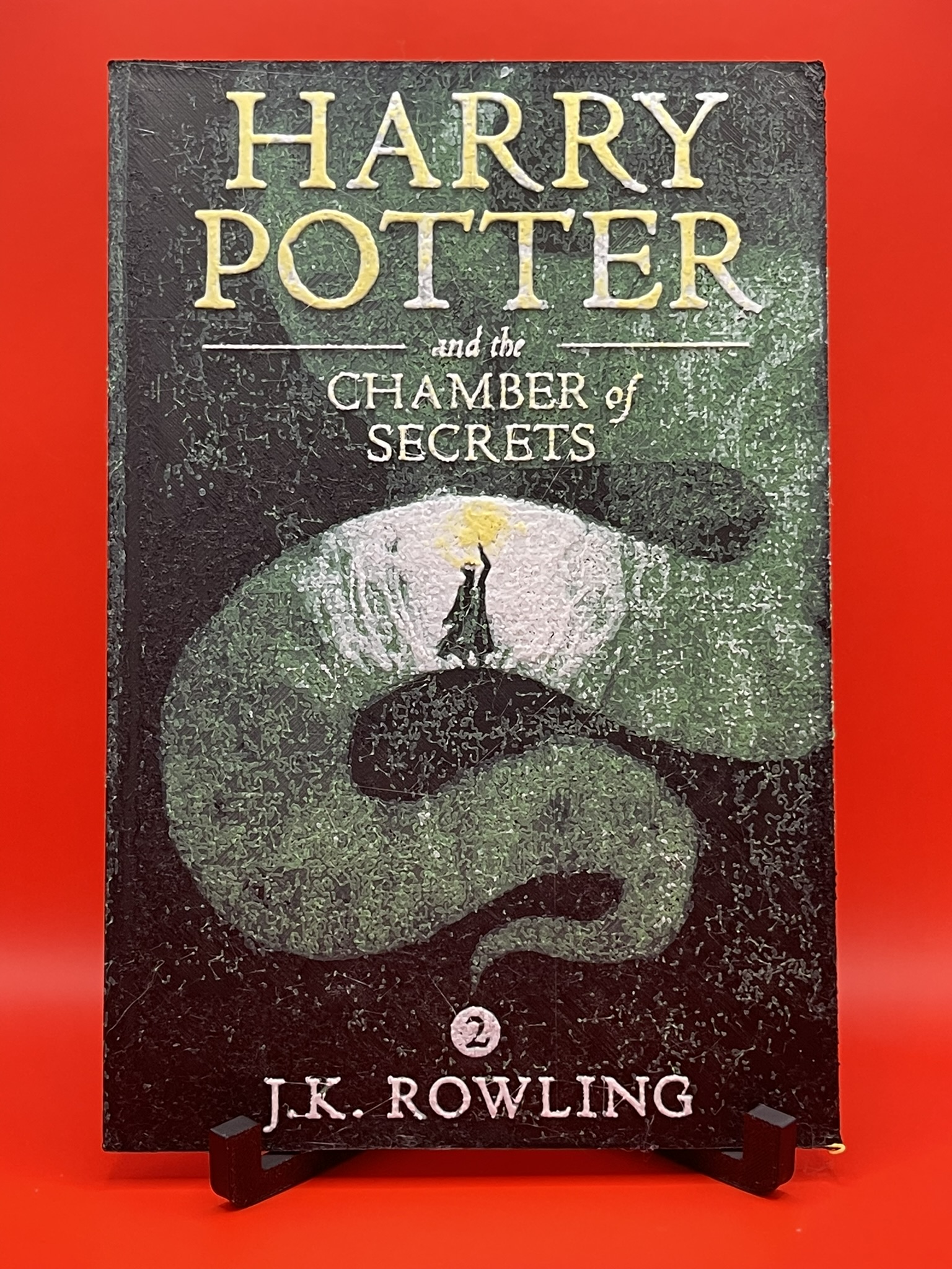 Harry Potter & The Chamber of Secrets HueForge Book Cover Fan Art by DeepDive3D HueForge model: Harry Potter & The Chamber of Secrets HueForge Book Cover Fan Art by DeepDive3D