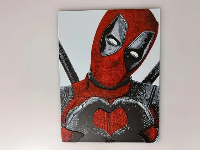 HueForge model: Deadpool I Heart Pose by 3djd