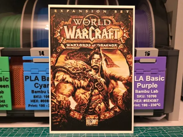 HueForge model: World of Warcraft: Warlords of Draenor Hueforge by Lumpy3D