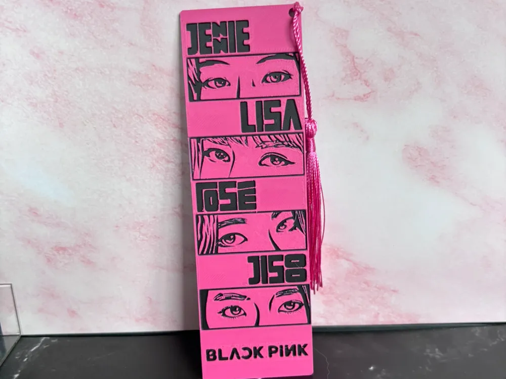 BlackPink Bookmark by EDesign HueForge model: BlackPink Bookmark by EDesign