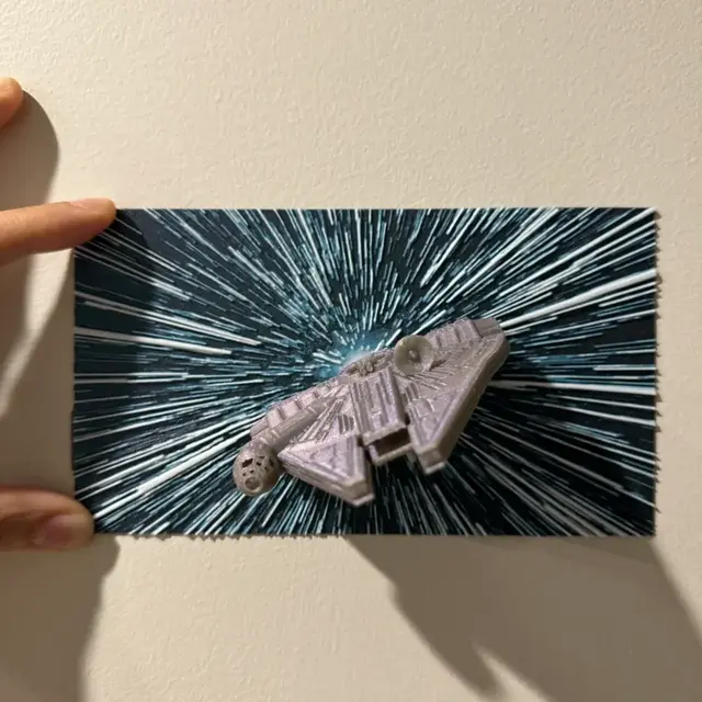 Piece of Junk in Space - Hueforge Hybrid Print